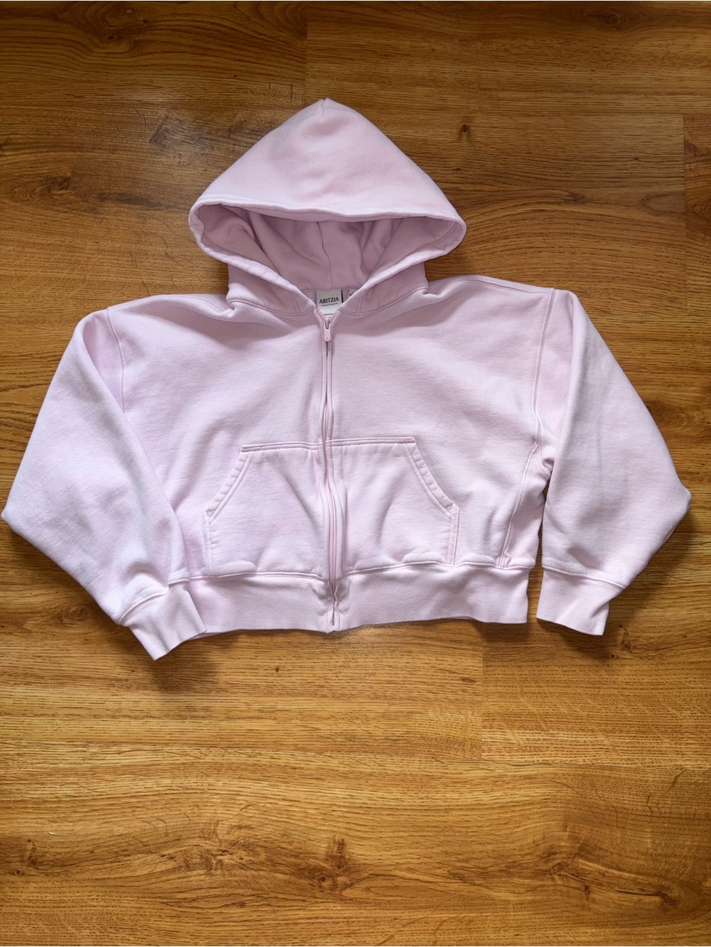 Aritzia Cozy Sweatfleece Boyfriend Boxy Zip Hoodie L